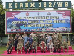 Danrem 162/WB Terima Kunjungan Military Attache Tour 2022 Negara Sahabat