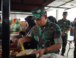 Peduli UMKM, Kasad Nikmati Nasi Kuning dan Ketoprak