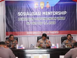 Karo SDM Polda NTB Sosialisasikan Mentorship Dikbang SIP dan PAG di Polres Sumbawa