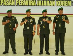 Danrem Pimpin Tradisi Penerimaan Perwira dan Sertijab Kasiops Kasrem Korem 162/WB