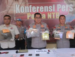 Ditresnarkoba Polda NTB Amankan 23 Tersangka dan Sita Kiloan Ganja dan Sabu 