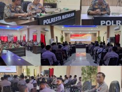 Wakapolresta Pimpin Lat Pra Ops Bina Waspada Rinjani 2023