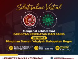 Silaturahmi Virtual Fakultas Kesehatan dan Sains UMBARA dengan Pimpinan Daerah ‘Aisyiyah Kabupaten Bogor