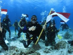 Lestarikan Alam Bawah Laut, Danrem 162/WB Inisisasi Penanaman Terumbu Karang Gili Trawangan