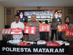 Bapak dan Anak Tersangka Bandar Narkoba Ditangkap Polresta Mataram