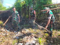 Cegah Banjir dan Longsor, Kodim Bersihkan Saluran dan Tanam Pohon