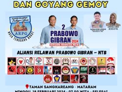 Rayakan Hasil Pilpres, Aliansi Relawan Prabowo – Gibran NTB Siap Gelar Konvoi Damai & Goyang Gemoy