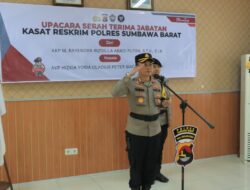 AKBP Yasmara Harahap Pimpin Sertijab Kasat Reskrim Polres Sumbawa Barat