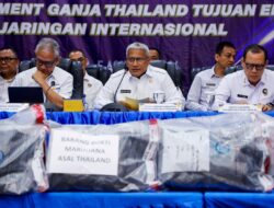 BNN dan Bea Cukai RI Berhasil Gagalkan Penyelundupan 113 Kg Ganja Thailand