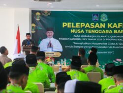 Lepas Kafilah NTB untuk MTQ XXX Nasional di Samarinda, PJ Gubernur NTB: Optimalkan Kemampuan untuk Menjadi Terbaik