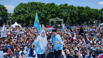 Paslon Gubernur dan Wakil Gubernur NTB Iqbal-Dinda Gelar Deklarasi Akbar di Mataram