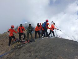 Tim Gabungan Temukan Pendaki Rinjani yang Hilang dalam Kondisi Meninggal Dunia