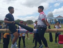 Jateng Raih Podium Pertama Lomba Gebuk Bantal Putra FORNAS NTB