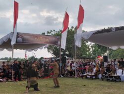 Perang Bintang Presean Meriahkan HUT Kota Mataram ke-32 di Selagalas