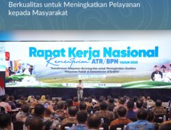 Buka Rakernas 2025, Menteri Nusron: Hasilkan Keputusan yang Optimal dan Berkualitas untuk Meningkatkan Pelayanan kepada Masyarakat