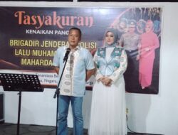 Naik Pangkat Bintang Satu, Brigjen Pol Lalu Muhammad Iwan Mahardan Gelar Syukuran Bersama Wartawan NTB