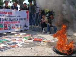 Ricuh, Demo Desak Marga Harun Cs Ditetapkan Tersangka Kasus Uang Siluman DPRD NTB 