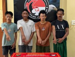 Empat Pengedar Sabu di Lombok Utara Dibekuk, Setengah Kilogram Sabu Diamankan 