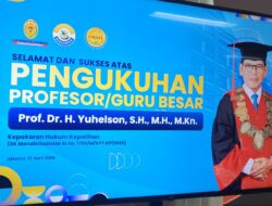 Ketum Peradi Profesional Jadi Ketua Senat Sidang Terbuka Pengukuhan Prof Yuhelson sebagai Guru Besar