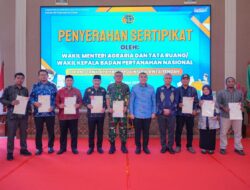 50% Bidang Tanah di Sulteng Sudah Bersertipikat, Wamen Ossy: Ini Menunjukkan Sulteng Terus Bertumbuh