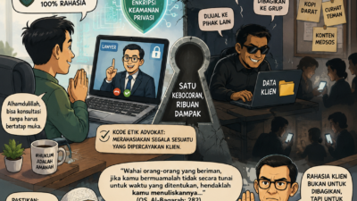 Kerahasiaan dalam Konsultasi Hukum Online — Antara Janji Digital dan Realitas Syariah