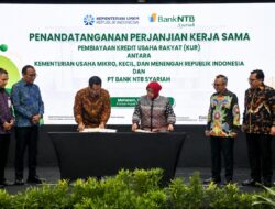 Pemprov Dorong Kerjasama Kementerian UMKM Dengan Bank NTB Syariah Prihal KUR
