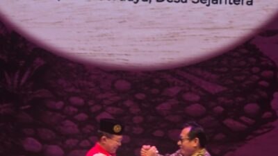 Hashim Djojohadikusumo Lantik Pengurus Srikandi Jaga Desa se-Indonesia, ABPEDNAS dan SMSI Kerja Sama Dukung Program Jaga Desa.