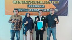 Mahasiswa Pascasarjana UMMAT Pertahankan Tesis tentang Kewenangan Kanwil BPN dalam Pembatalan Sertipikat Hak Atas Tanah
