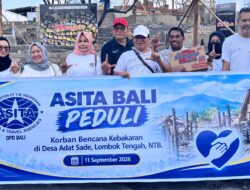 ASITA Bali Peduli Korban Kebakaran Desa Sade, ASITA NTB Apresiasi Bantuan Sembako
